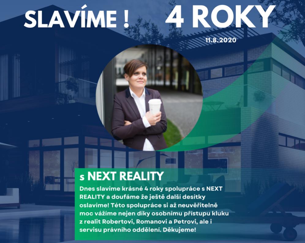 Slavíme 4 roky spolupráce s NEXT REALITY